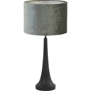 Light and Living tafellamp - zwart - hout - SS106212