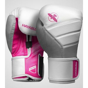 Hayabusa T3 (kick)bokshandschoenen Wit/Roze 10oz