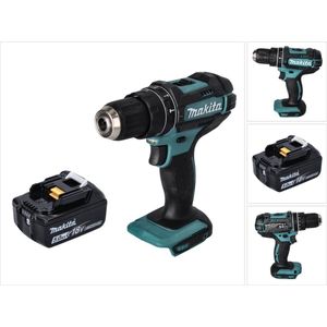 Makita DHP 482 T1 accu klopboormachine 18 V 62 Nm + 1x oplaadbare accu 5.0 Ah - zonder oplader