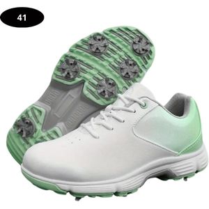 Livano Golfschoenen Dames- Sneakers - Golfkleding - Golfschoenen Antislip - Waterdicht - Golfen - Licht Groen - Maat 37.5