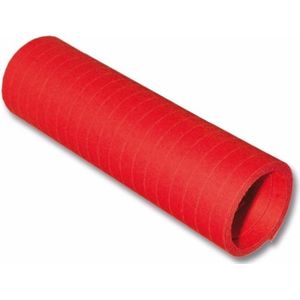 10x stuks rollen Serpentines rood 4 meter - Formaat: 14 x 4 cm - Feestartikelen/versieringen