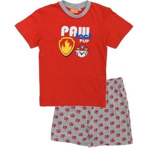 Paw Patrol pyjama - rood - maat 116 - korte broek en t-shirt - shortama