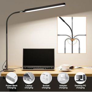 Led-bureaulamp, bureaulamp - Oogbeschermende LED Lamp - Bespaar ruimte 5 x 60 x 85 cm