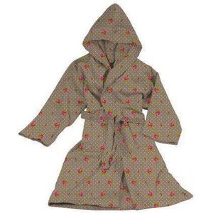 PiP Studio Badjas Roses & Dots - Maat S - Khaki