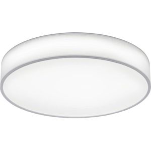 LED Plafondlamp - Plafondverlichting - Trion Lanago - 42W - Aanpasbare Kleur - Afstandsbediening - Dimbaar - Rond - Mat Wit - Textiel