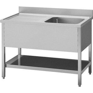 Spoel Tafel 120cm - Multinox 317123 - Horeca & Professioneel