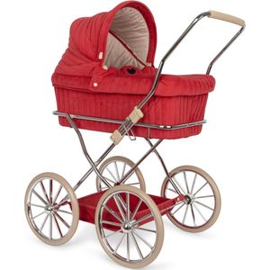 Konges Sløjd Limited edition - Poppenwagen/Doll Pram Corduroy - Red