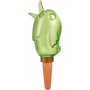 Scheurich waterdispenser Bördy M | 10 x Groen | 220 ml capaciteit | Kleine gieter met kleibodem | Waterdispenser planten en bloemen terracotta stengel