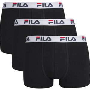 FILA - Heren Basic Boxershorts - 3 Pack - Maat M - Zwart