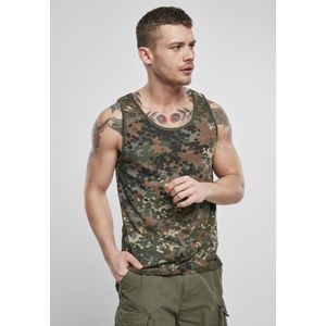 Brandit - Basic Tanktop - L - Groen/Bruin