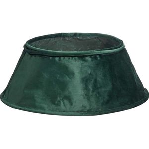 Luxe Velvet Kerstboomrok HEAVEN - Groen / Green- Zacht Velvet / Fluweel - Kerstboom Mand - Polyester - Ø 40 x 60 x 25 cm