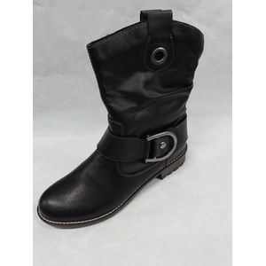 REMONTE R3385-01 / halfhoge laarzen / zwart / maat 38
