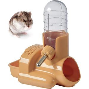 Hamster-waterfles, 3-in-1 vrijstaande automatische waterdispenser (oranje)