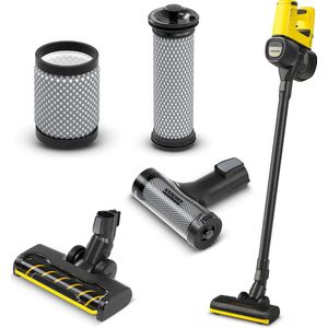 Kärcher VC 4 Cordless myHome Steelstofzuiger - Harde Vloeren Reinigingsset – Incl. accu en lader