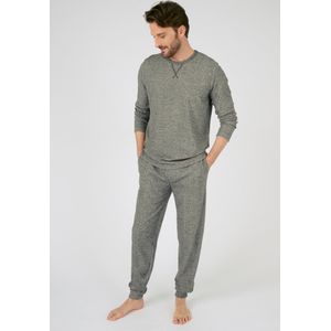 Damart - Pyjama in geribd fantasietricot, Thermolactyl - Heren - Grijs - XL