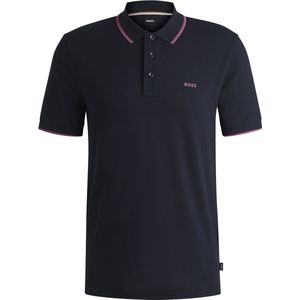 BOSS Parlay regular fit polo - pique - zwart