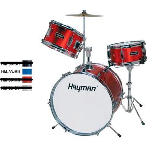 Drumstel Hayman Junior Series HM-33-MU 3-delig Metallic Blauw