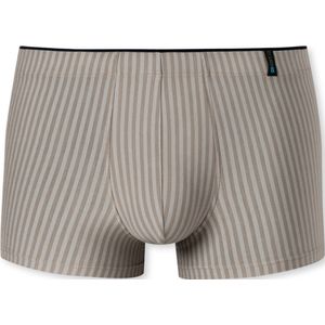 SCHIESSER Long Life Soft boxer (1-pack) - heren shorts bruin-grijs gestreept - Maat: L