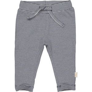 Levv newborn baby jongens joggingbroek Nestor aop Blue Dark Night Stripe