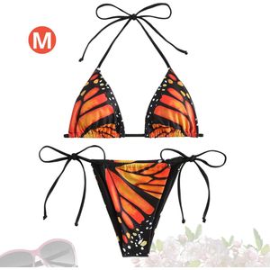 Livano Bikini Dames - Meisjes Bikini - Badpak - Push Up - Vrouwen Badkleding - Zwemmen - Sexy Set - Top & Broekje - Veelkleurig - Maat M