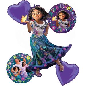 Disney - Encanto – Ballon set – 5-Delig – Helium ballon – Folieballon - Versiering - Kinderfeest.