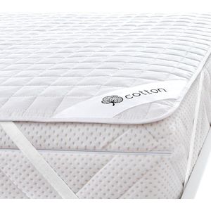 Cotton Touch matrasbeschermer, natuurlijke en ademende matrasbeschermer, praktische en duurzame matrasbeschermer, 90x200hygiënische allround hoes, optimale anti-huisstofmijthoes