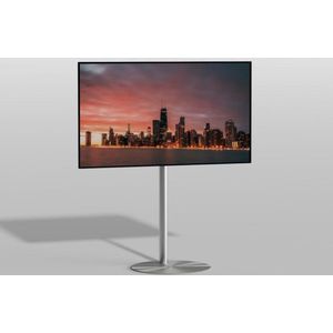 TV vloerstatief SPHERE 120 Design Tv standaard Trendy geborsteld RVS 32-65” - VESA 400x200