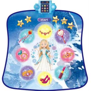 Dansmat voor Kinderen Meisjes LED Muziek Speelmat Interactief Elektronisch Speelgoed Bewegingsspel Antislip Geluidseffecten Cadeau vanaf 3 Jaar Educatief Dans Mat Kind Speelgoed Meisje Muziekmat LED-lichten Licht Geluid Bewegingsmat Grote Dansmat Tap