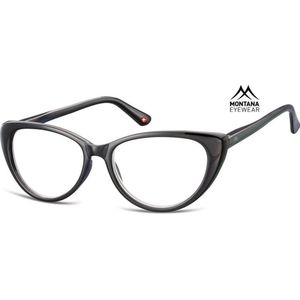 Montana Eyewear MR64 Leesbril vlindermontuur +3.50 - Zwart