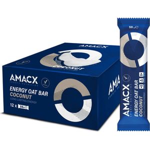 Amacx Energy Oat Bar - Energiereep - Sportvoeding - Powerbar - Coconut - 12 pack