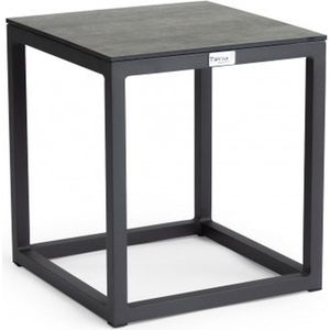 Tierra Outdoor Rio bijzettafel S 40x40cm Hoog 45cm Forest Grey Trespa HPL