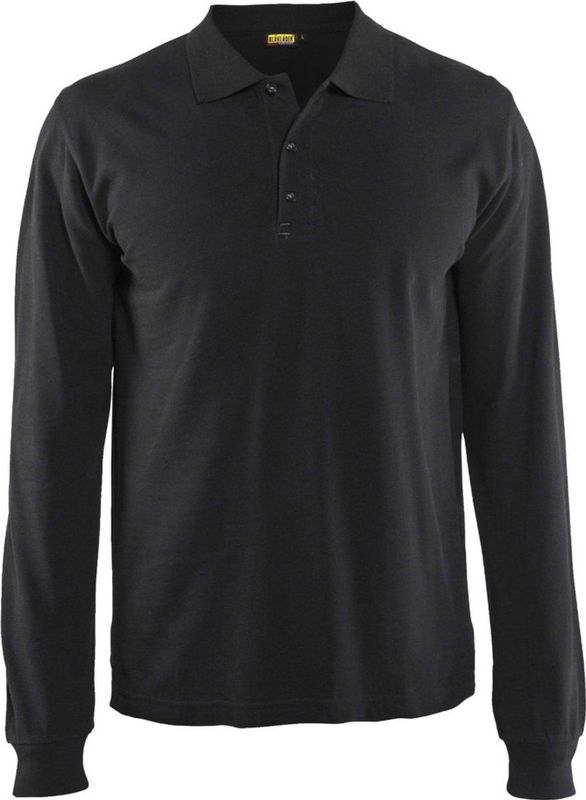 Blaklader Poloshirt lange mouw 3388-1050 - Zwart