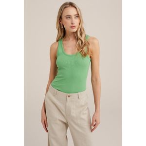 WE Fashion Dames singlet van ribstof