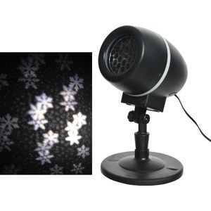 LED Projector Sneeuwvlok - Lumineo - Kerstverlichting - Wit Patroon