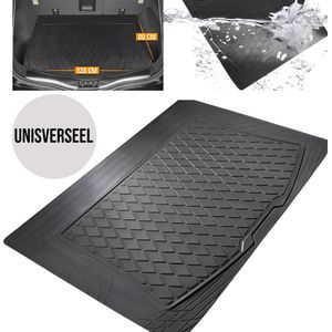 Vonkovic Auto Kofferbakmat 120 x 80 cm - Universeel - Vuil/water afstotend - Duurzaam - uitknipbaar - Goede Kwaliteit - Anti-slip - Waterafstotend - Rubber - Op maat te knippen - Anti slip - zwart