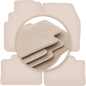 PREMIUM beige matten voor: Nissan Primera P10 stationwagen, liftback, sedan 1990-1998