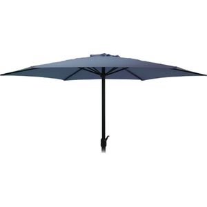 Aluminium Parasol met handig opdraaisysteem - Ø300 cm - Donkerblauw