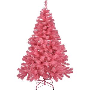 Kunstkerstboom/kunstboom - roze - met anti-slip - 120 cm