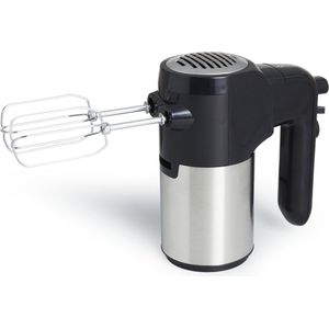 Magnani Elektrische Handmixer - Keukenmixer - Mixer in Zwart en Zilver - RVS - 2 Deeghaken - 2 Gardes - 5 Snelheden - Turbo Booster - 300 W