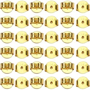 20 stuks Oorbel Backs Vlinder Sterling Zilver Goud Tone Vervanging Veilige Oor Locking voor Stud Oorbellen Sieraden Maken