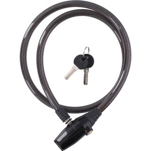 Dunlop kabelslot - met 2 sleutels en alarm (max 95 dB) - 100 cm - Ø 12 mm