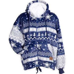 Vitapur Hoodie Deken met rits inclusief bijpassende sokken - Plaid - Snuggle hoodie - Hoodie deken - Fleece Deken - Snuggie - Deken - Cadeau - Kerst