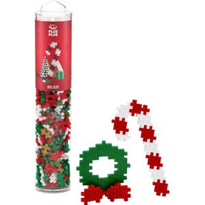 Plus-Plus - Kerst Mix Tube - Constructiespeelgoed - Set Met Bouwstenen - 240 Delige Bouwset - Bouwspeelgoed - Vanaf 3 Jaar