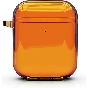 AirPods hoesje van By Qubix - AirPods 1/2 hoesje Fluorescent series - hard case - oranje