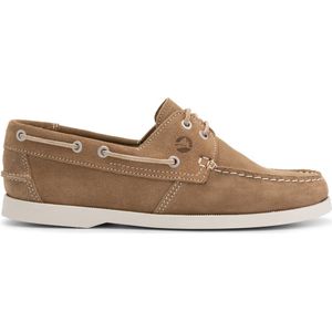 Travelin' Penzance Herenschoenen mocassins Suede Leer - instappers mannen - Lichtbruin leer - Maat 40