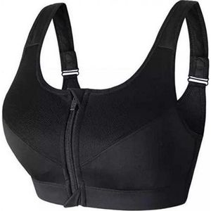 Sportbeha met voorsluiting - Sport BH Rits Superior - Voorkant Ritssluiting - Vrouwen Fitness - Fitness BH Met Rits - Maat XL - LOUZIR