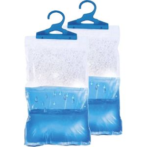 Benson Vochtopnemer - 2x - lavendel geur - Tegen schimmel/condens - ophang haak - vochtvanger