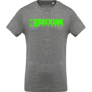 Beckum Workwear EBTS04 T-shirt met logo Grey Heather S