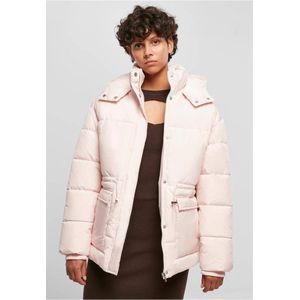 Urban Classics - Waisted Gewatteerd jack - S - Roze