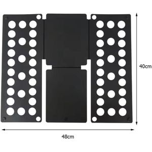 Kleding vouwer - Zwart - 66 x 54 cm - Hulp Bij Vouwen - Opvouwplank - Wasgoed Vouwplank